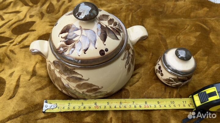 Супница глиняная СССР новая