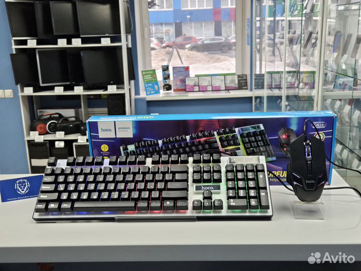 Игровой комплект клавиатура + мышь Hoco (вр80)