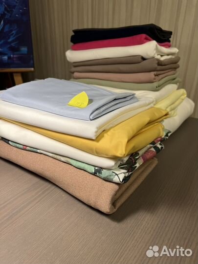 Ткань отрезы трикотаж хлопок пальтовая