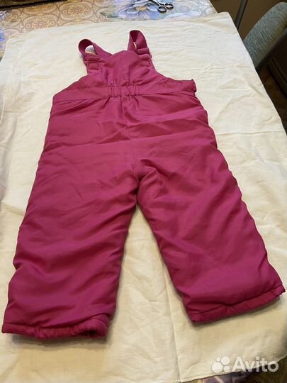 Зимние брюки для девочки р.80