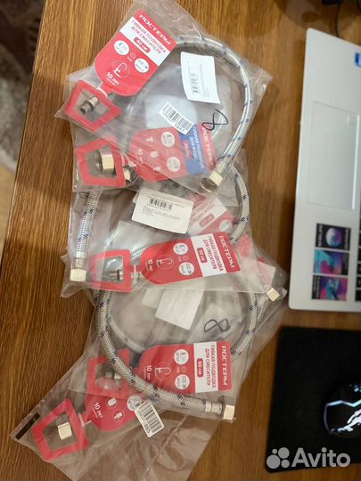 Гибкая подводка для смесителя М10х37, 1/2