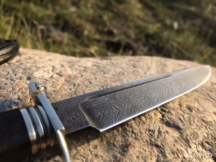 Нож финка дамасская сталь