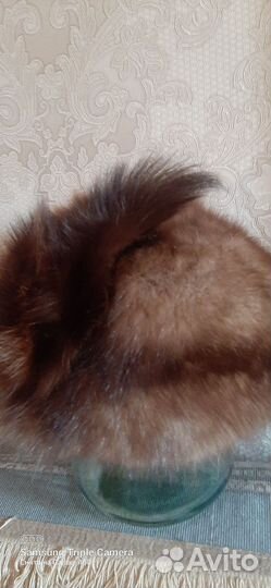 Шапка зимняя женская мех соболь