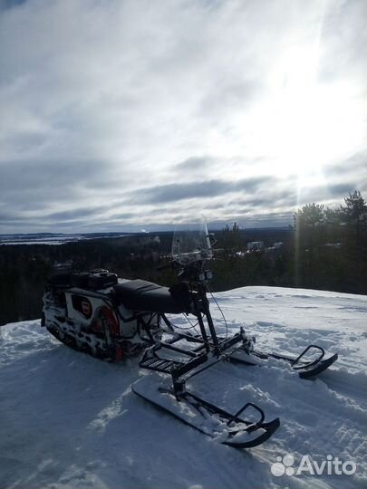 Продам мотобуксировщик с лыжным модулем
