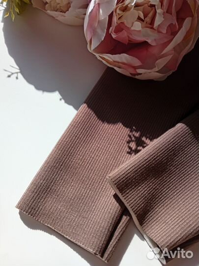 Леггинсы в рубчик 80