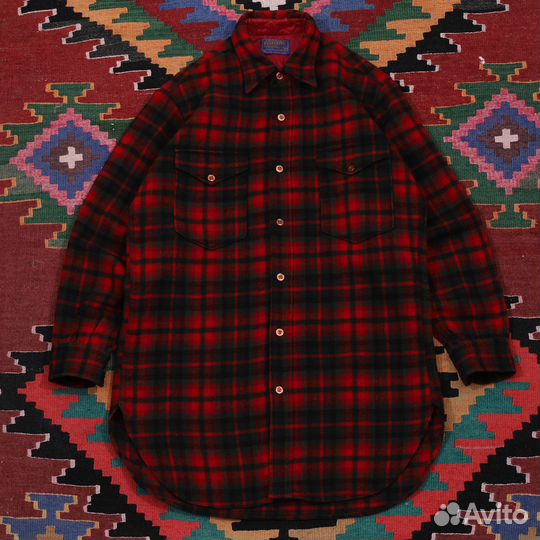 1960s / USA / Pendleton Woolen Mills рубашка шерст