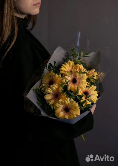 Герберы букет цветы гербера