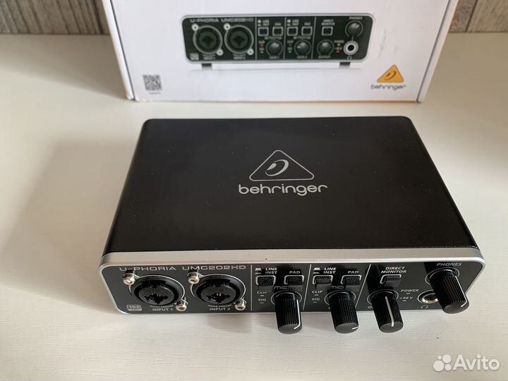 Behringer umc202hd веешняя звуковая карта
