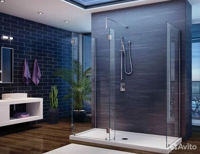 Стеклянная перегородка для душевой кабины