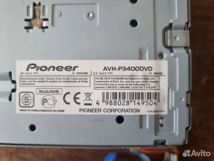 Автомагнитола Pioneer AVH-P34oodvd