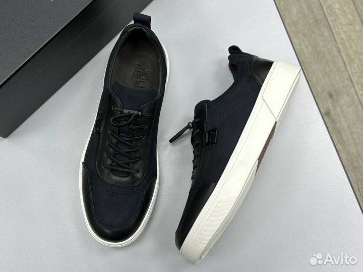 Кеды мужские кожаные весенние