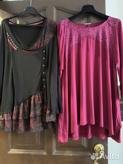 Блузка туника женская привозная 56