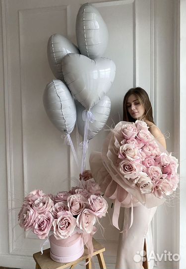 Розы сорта Secret Garden в коробке