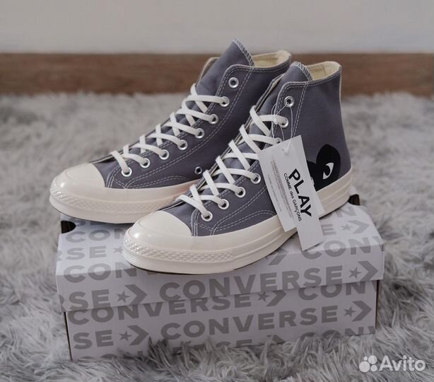 Comme des Garcons Play x Converse Grey