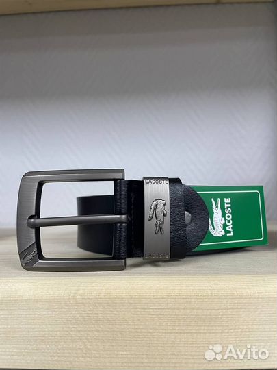 Мужской кожаный ремень Lacoste