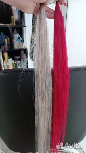 Цветные пряди для наращивания