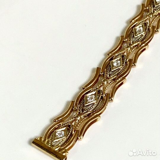 Золотой браслет для часов