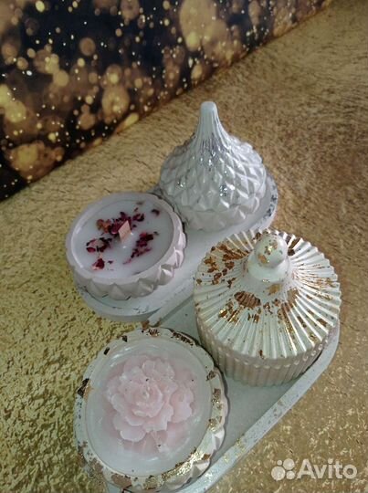 Гипсовый набор и свечи