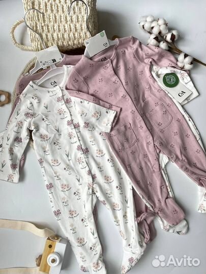 Слипы для девочки hm 68, 74, 80, 92, c&a