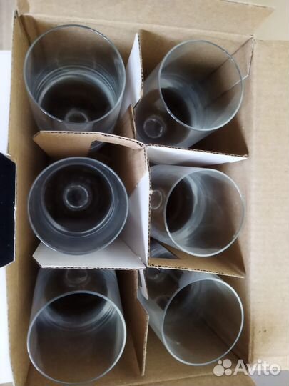 Бокалы для вина стекло bohemia Чехия 180 мл. 6шт