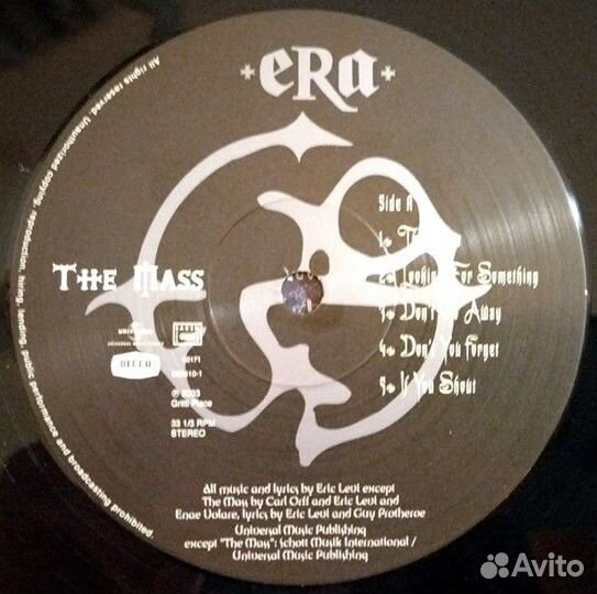 Виниловая пластинка Era - The Mass (Black Vinyl LP