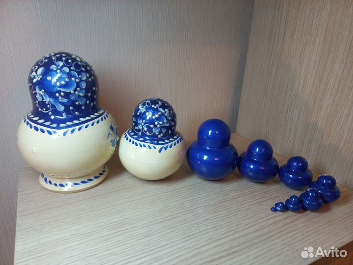 Матрешка Гжель