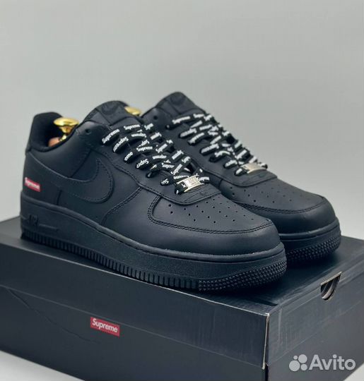 Кроссовки Nike Air Force 1 Low Supreme Black