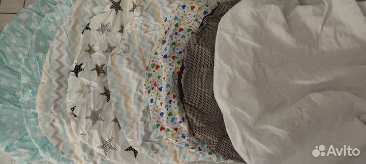 Простынь на резинке в детскую кровать