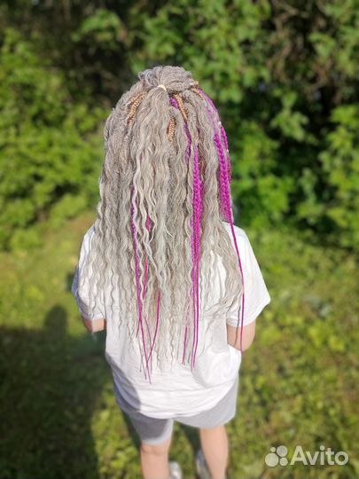 Прически, плетение кос с канекалоном, наращивание