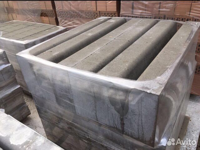 Тротуарная плитка сиян серый П16-6, бордюр