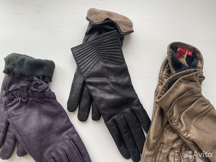Перчатки натуральная кожа
