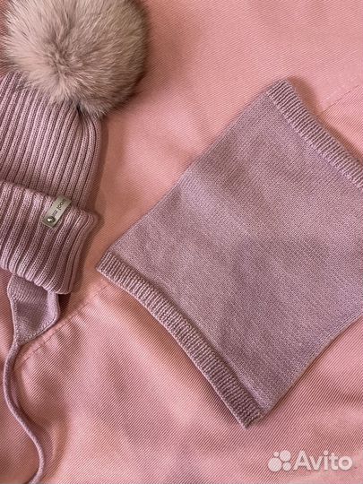 Зимний комплект шапка снуд