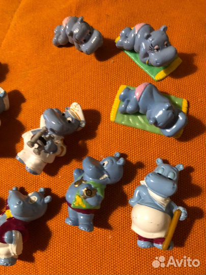 Бегемотики фигурки киндер сюрприз