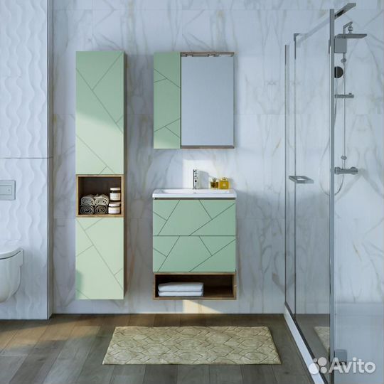 Ниша тумбы 60см дуб гранж песочн. Бриклаер криста