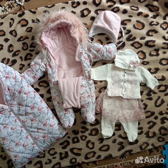 Конверт на выписку зимний для девочки