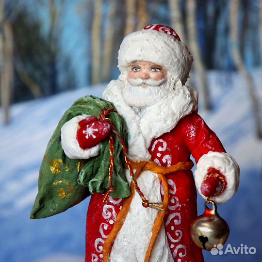 Ватные елочные игрушки 