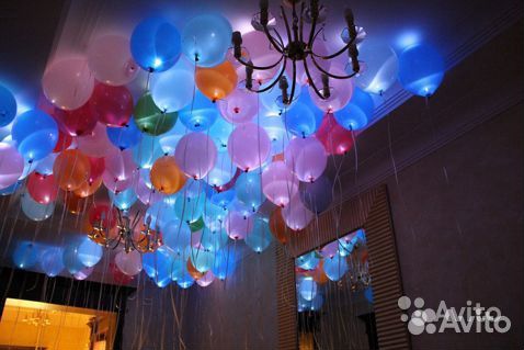 Светящиеся шары для выпуска в небо