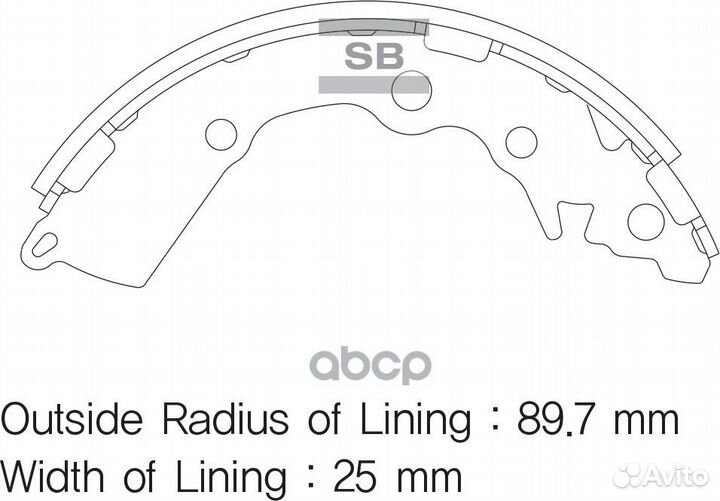 SA156SNS колодки барабанные задние Kia Picant