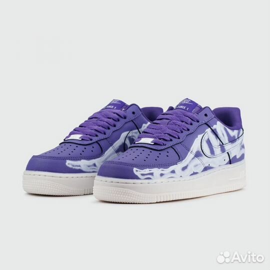 Кроссовки Nike Air Force 1 Low Skeleton Violet