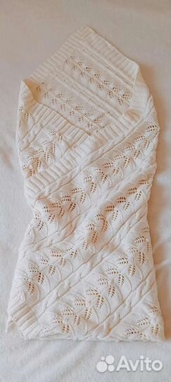 Вязаный плед ручная работа