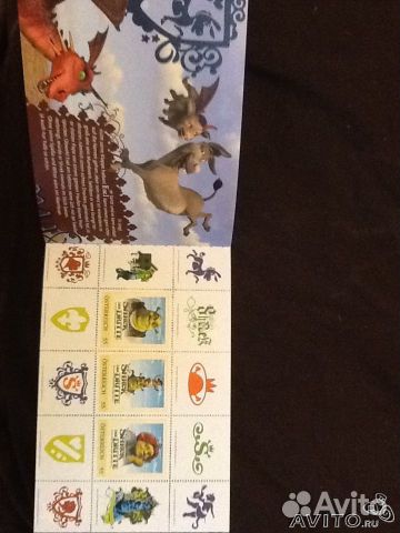 Миниальбом марок Австрии шрек 3