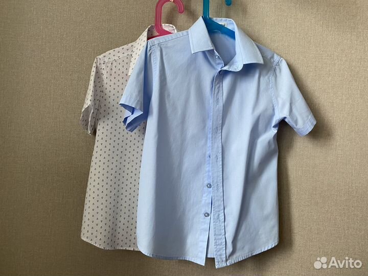 Рубашки школьные, 128р