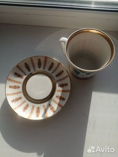 Бокал с блюдцем лфз СССР