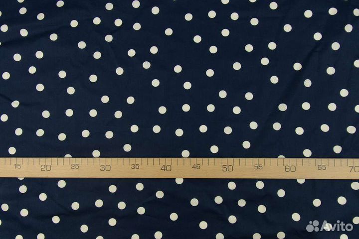 Плательный хлопок принт горох ткань отрез