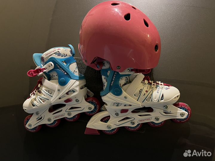 Ролики детские с шлемом