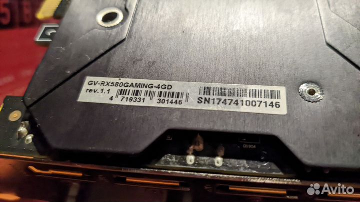 Видеокарта gigabyte gaming RX580