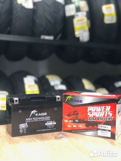 Аккумулятор мото AGM kage YT9B