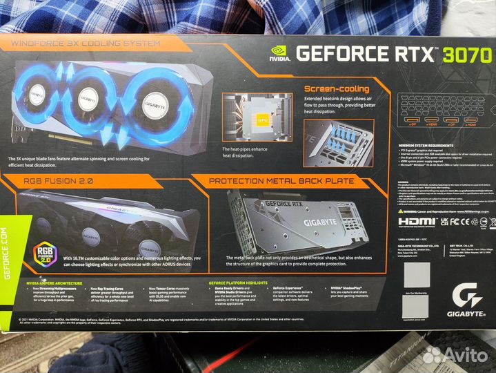 Видеокарта rtx 3070