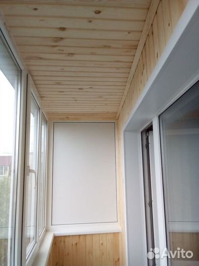 Отделка балконов вагонкой