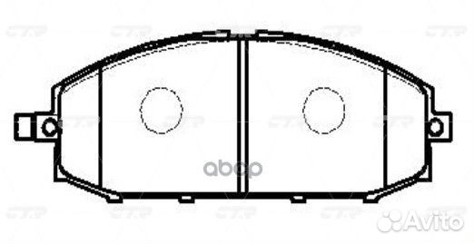 Колодки передние infiniti CTR GK0829 GK0829 CTR